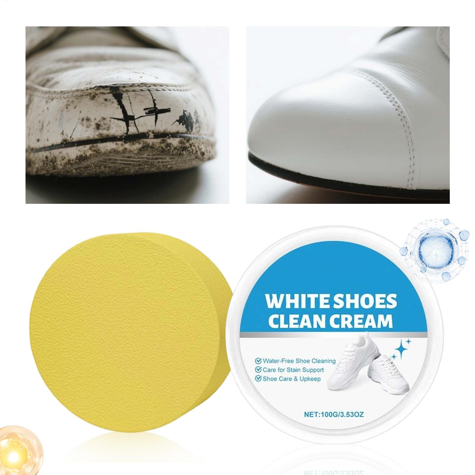 Sneaker Shoe Care Kit - Sneaker Cleaner cream 100g Anti-Yellow Scrubber