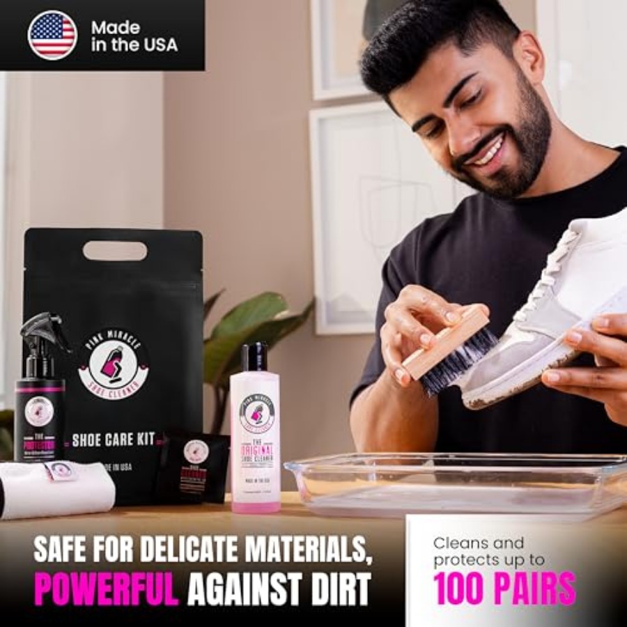 Pink Miracle Shoe Care Kit - I - مراجعة Sneaker Shoe Care Kit وسعره