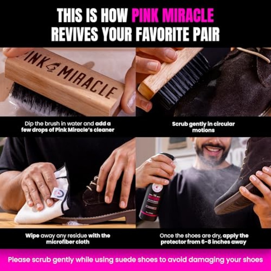 Pink Miracle Shoe Care Kit - I - مراجعة Sneaker Shoe Care Kit وسعره