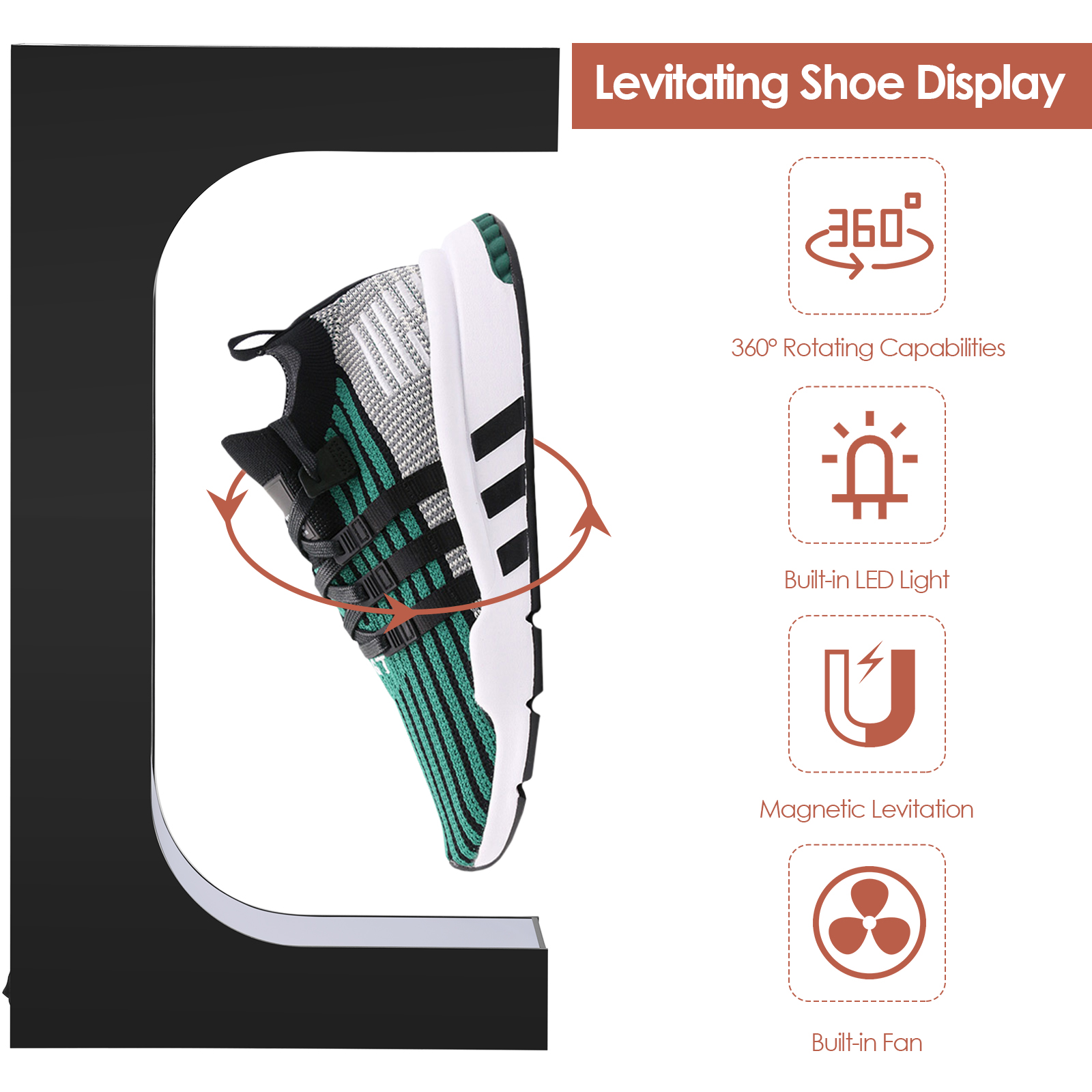 Floating Shoe Display Magnetic - مراجعة Shoe Box Display وسعره