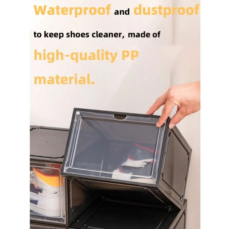 Pack Shoe Boxes Clear Plastic  - مراجعة Shoe Box Display وسعره