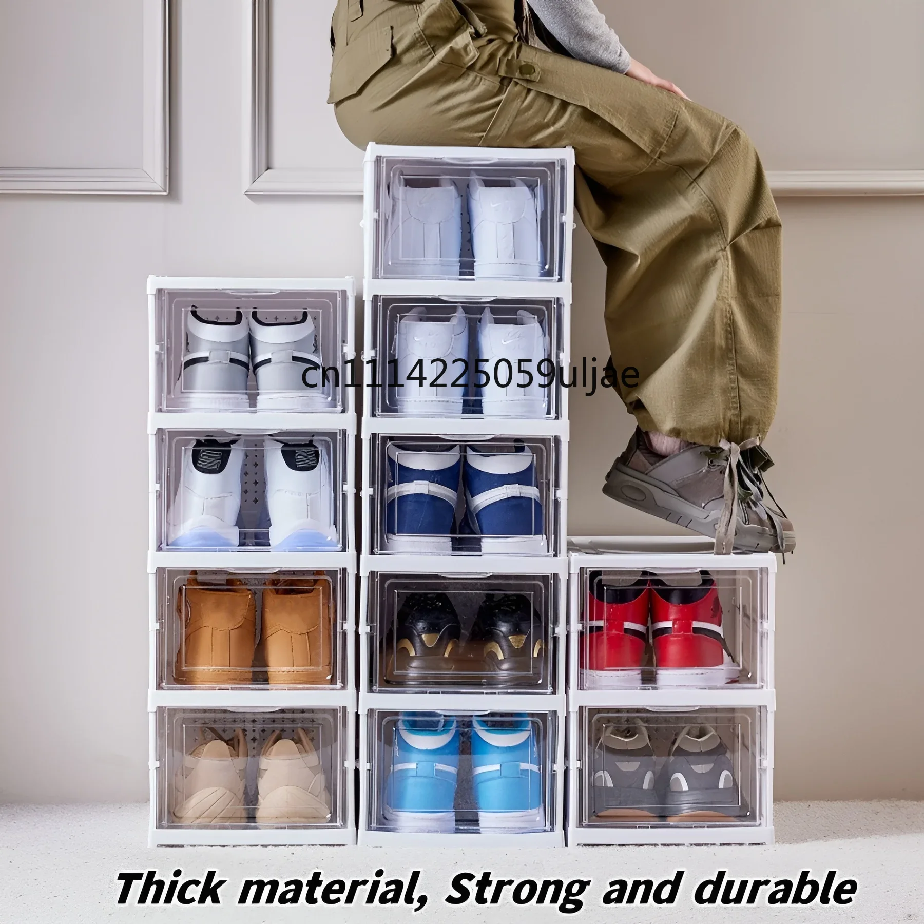 6 Layers Shoes Box Foldable Tr - مراجعة Shoe Box Display وسعره