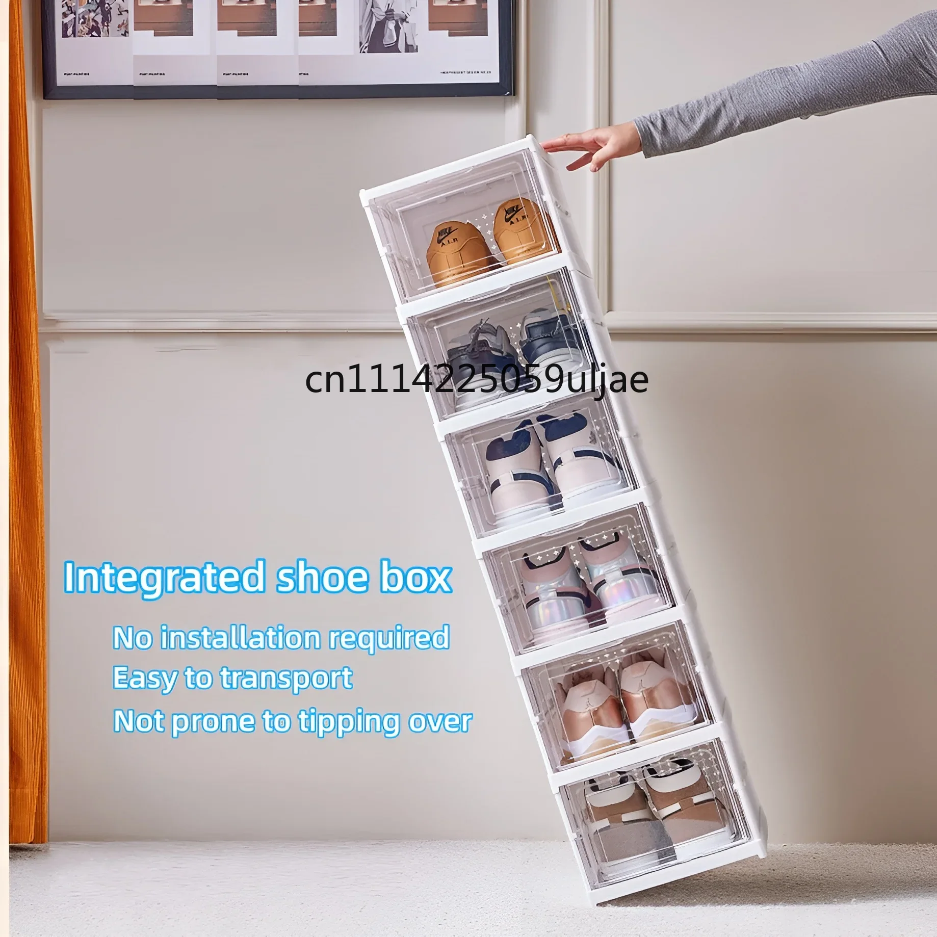 6 Layers Shoes Box Foldable Tr - مراجعة Shoe Box Display وسعره