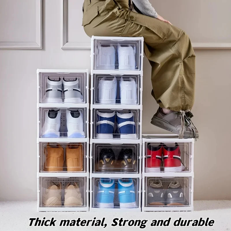 6 Layers Foldable Transparent  - مراجعة Shoe Box Display وسعره
