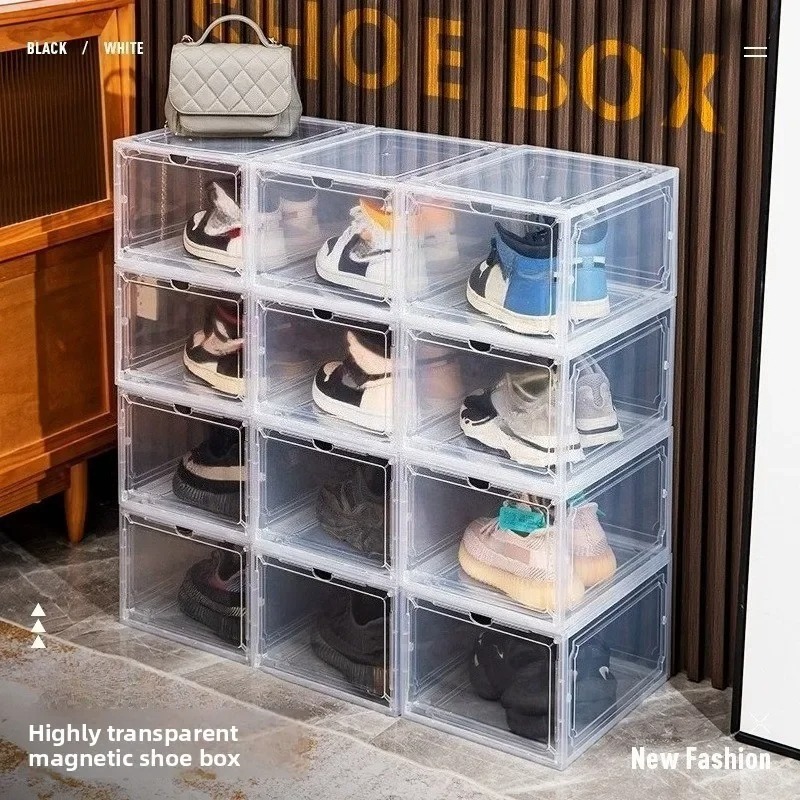 Clear Acrylic Shoe Storage Box - مراجعة Shoe Box Display وسعره