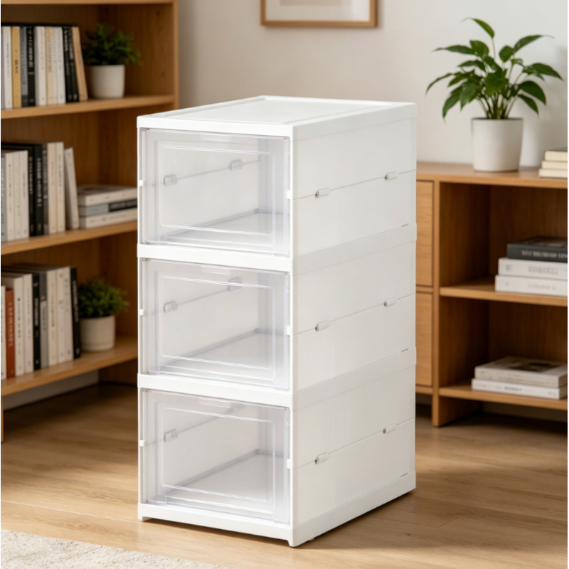 3 Layers Foldable Transparent  - مراجعة Shoe Box Display وسعره