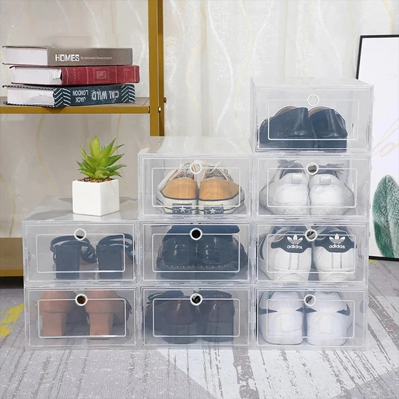6 Pack Transparent Shoe Boxes, - مراجعة Shoe Box Display وسعره