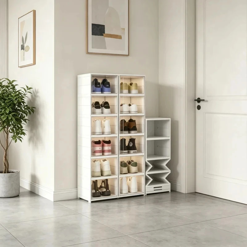 6 Layers Transparent Shoe Stor - مراجعة Shoe Box Display وسعره