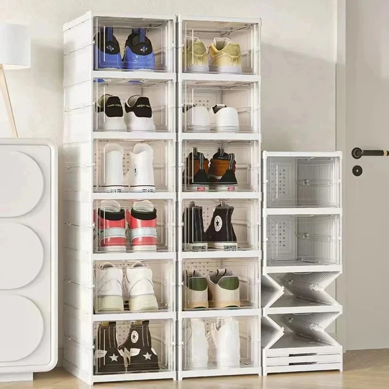 6 Layers Transparent Shoe Stor - مراجعة Shoe Box Display وسعره